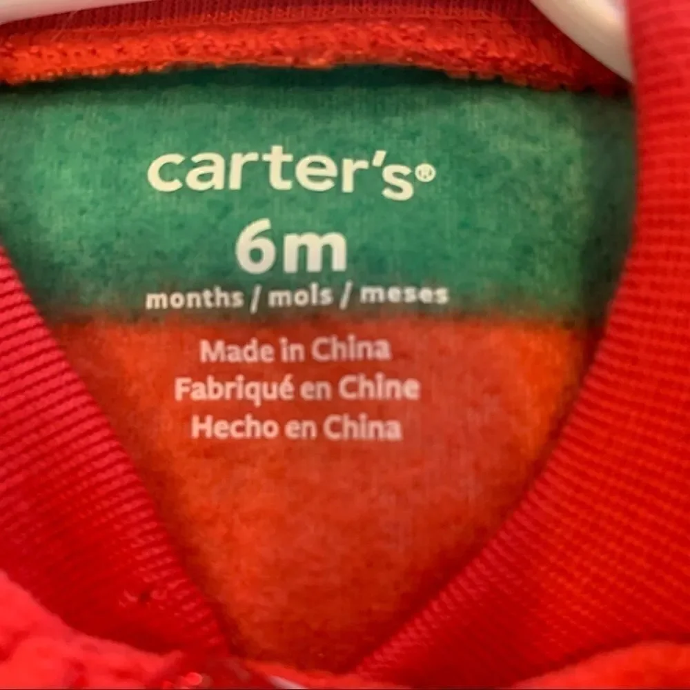 Carter Baby Size 6 Month Holiday Sleeper NWT
